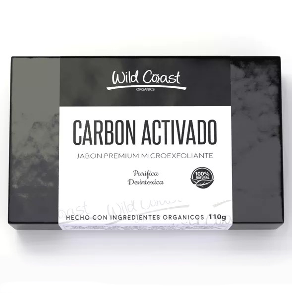 jabon carbón activado coco wildcoast wild coast organics
